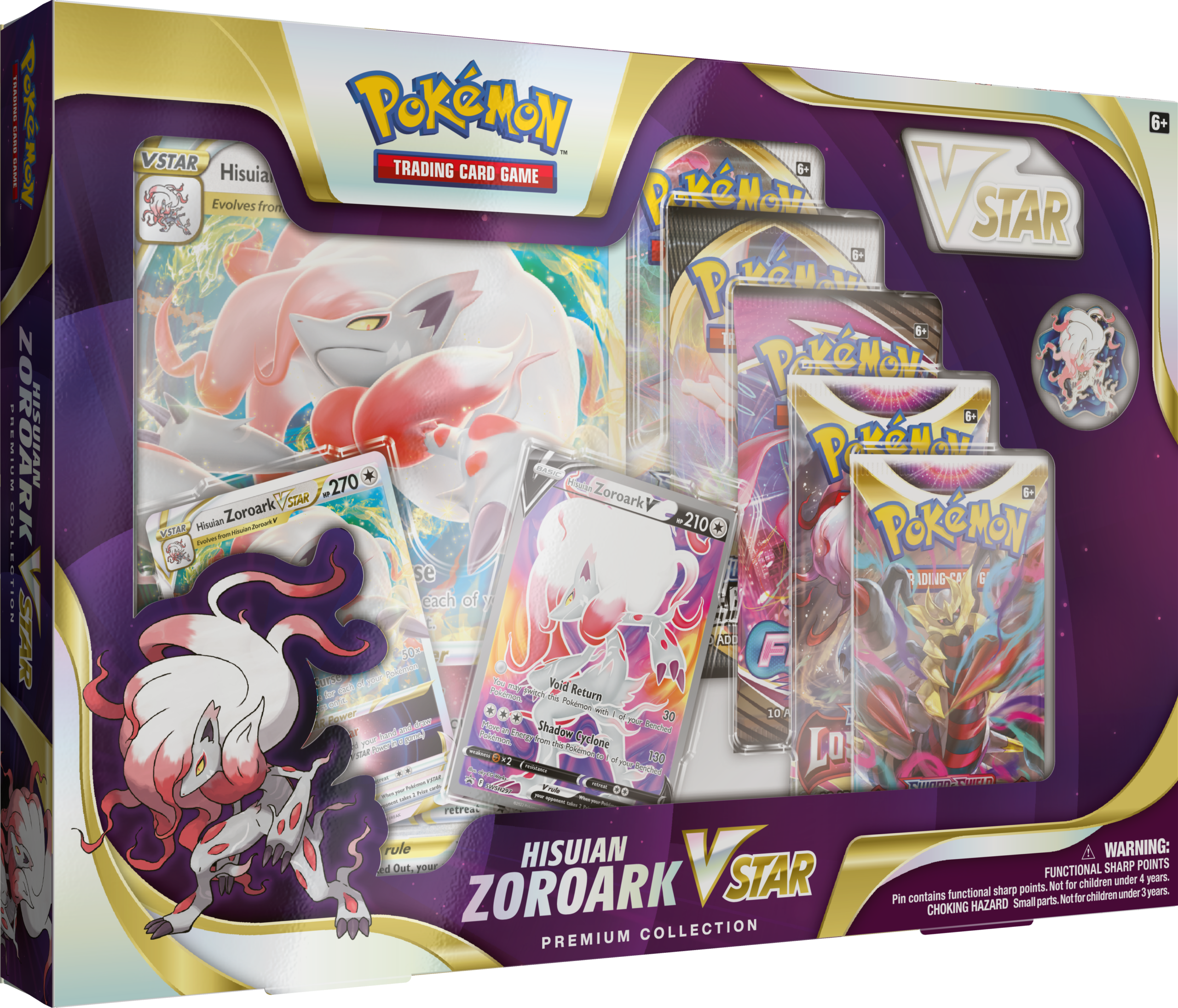 Pokemon TCG: Hisuian Zoroark VSTAR Premium Collection