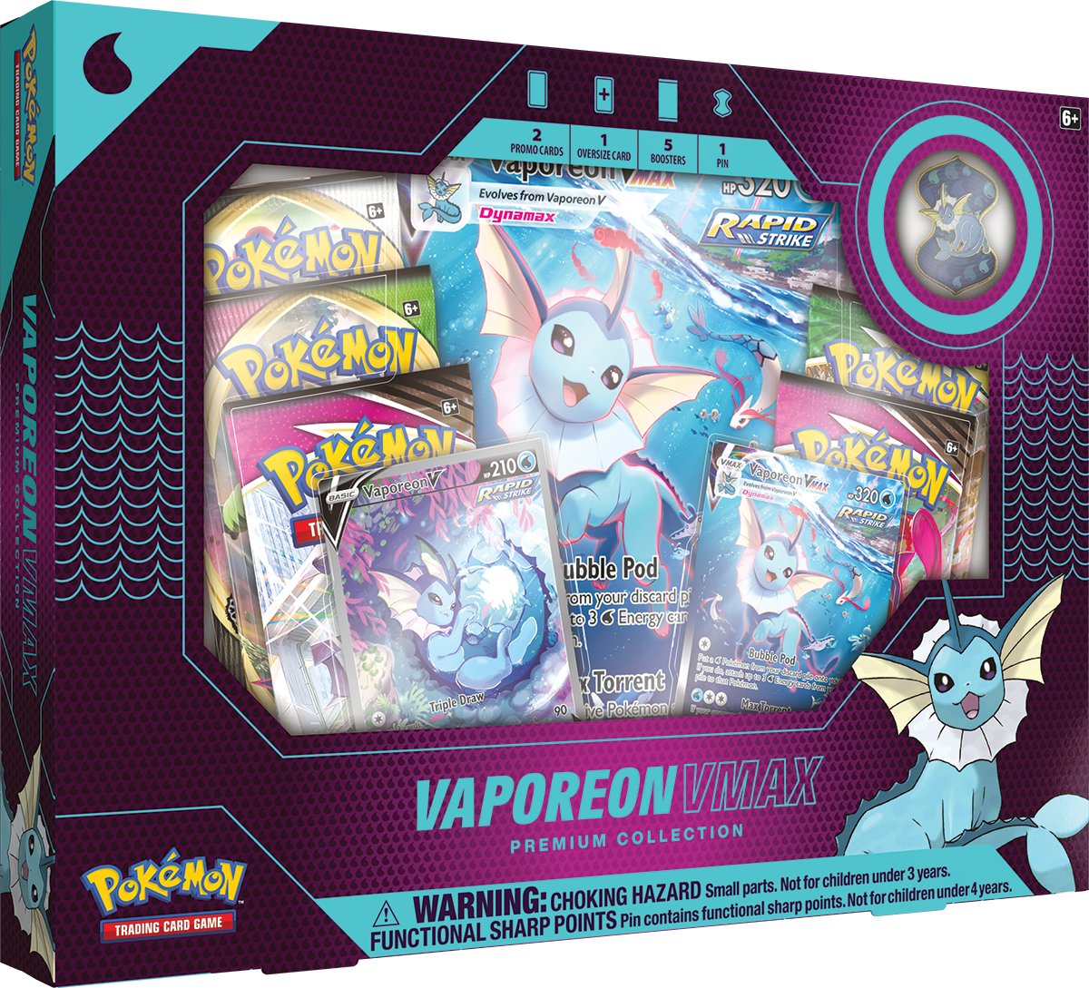 Pokemon TCG: Vaporeon VMAX Premium Collection
