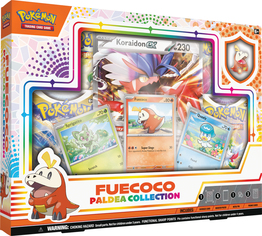 Pokemon TCG: Paldea Pin Box Fuecoco