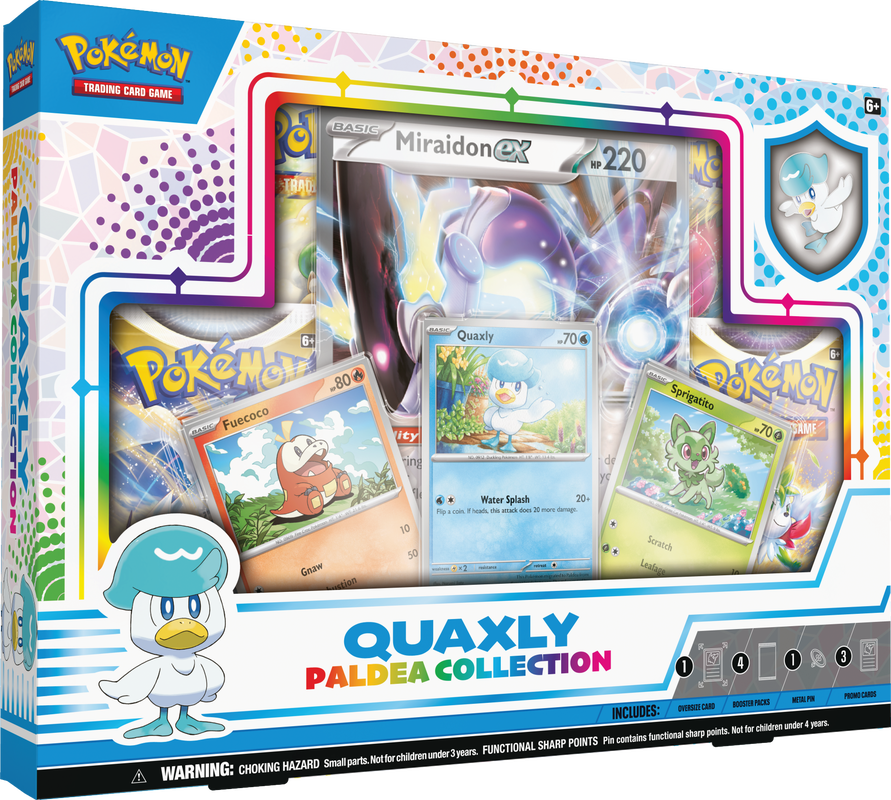Pokemon TCG: Paldea Pin Box Quaxly