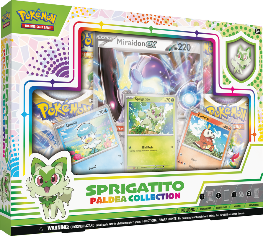 Pokemon TCG: Paldea Pin Box Sprigatito