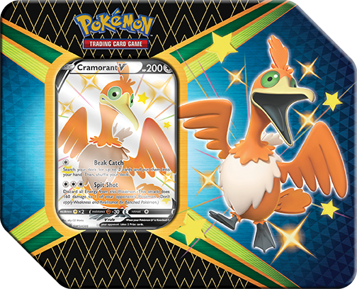 Pokemon TCG: Shining Fates Tin - Cramorant (5 x booster)