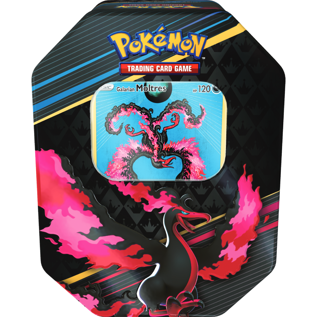 Pokemon TCG: Crown Zenith Tin – Galarian Moltres (4 x booster)