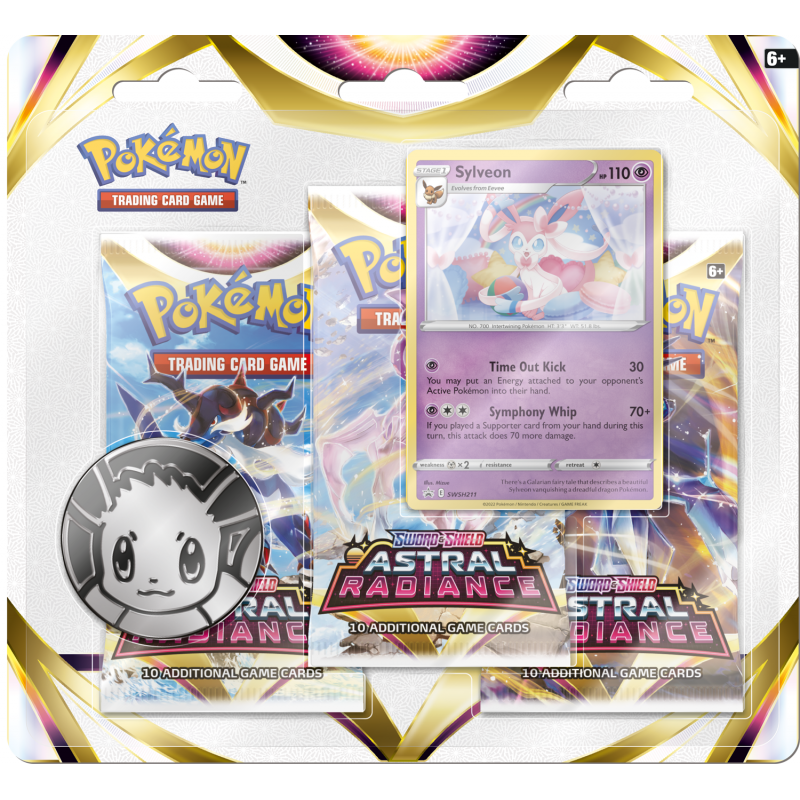 Pokemon TCG: Astral Radiance - 3-Pack Blister - Sylveon