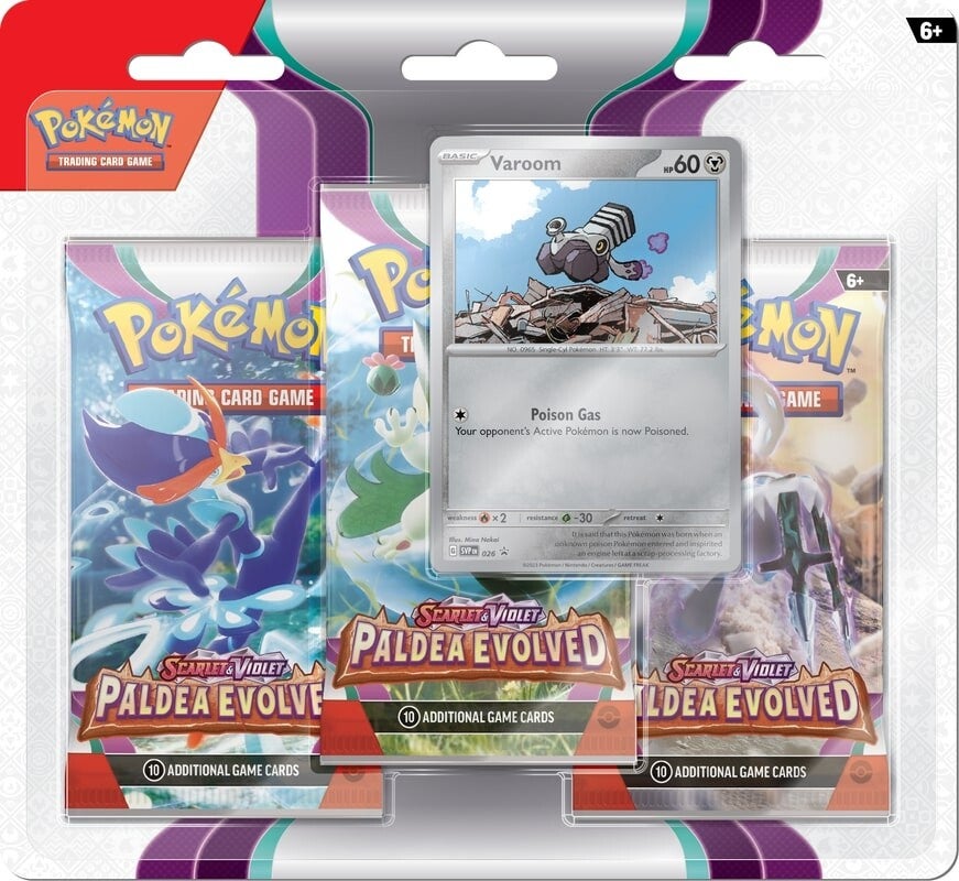 Pokemon TCG: Paldea Evolved - 3-pack - Varoom