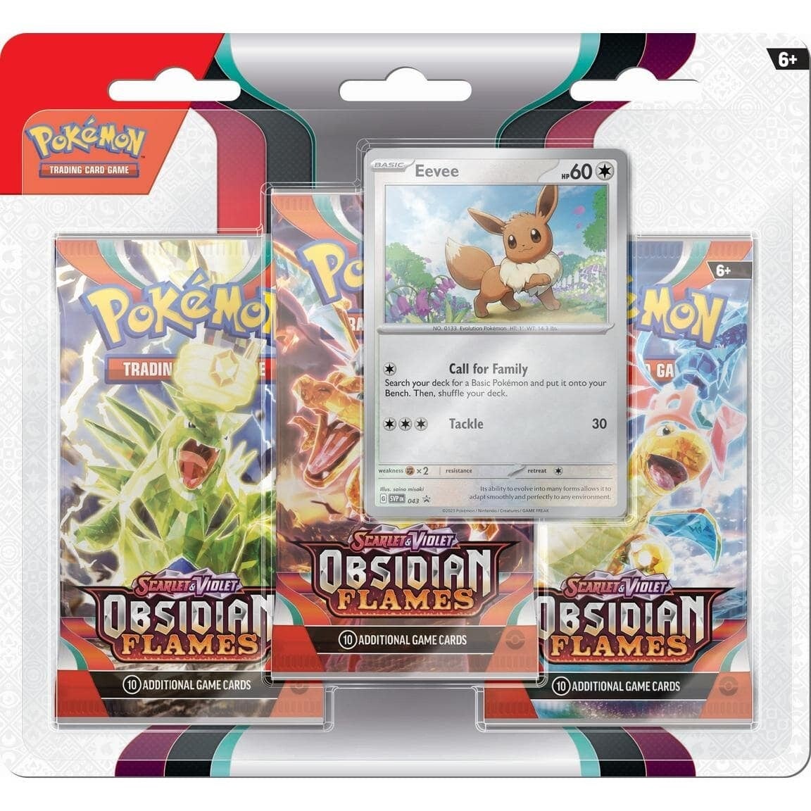 Pokemon TCG: Obsidian Flames - 3-pack - Eevee