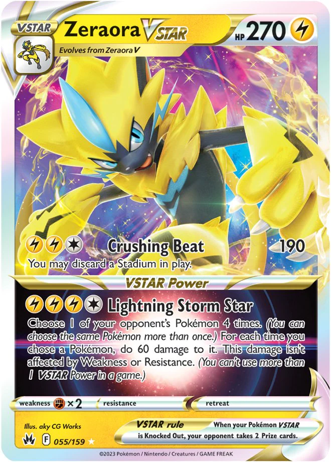 Crown Zenith - 055/159 - Zeraora VSTAR