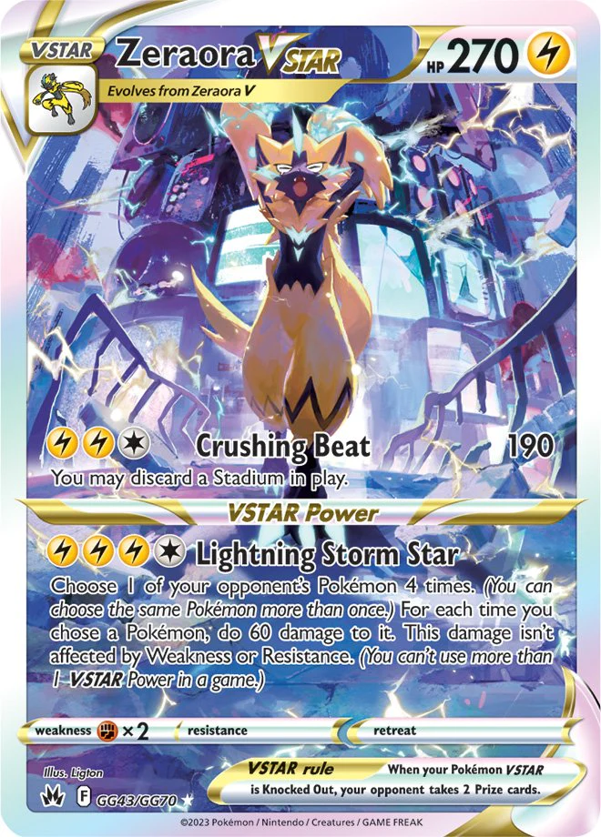 Crown Zenith - GG43/GG70 - Zeraora VSTAR