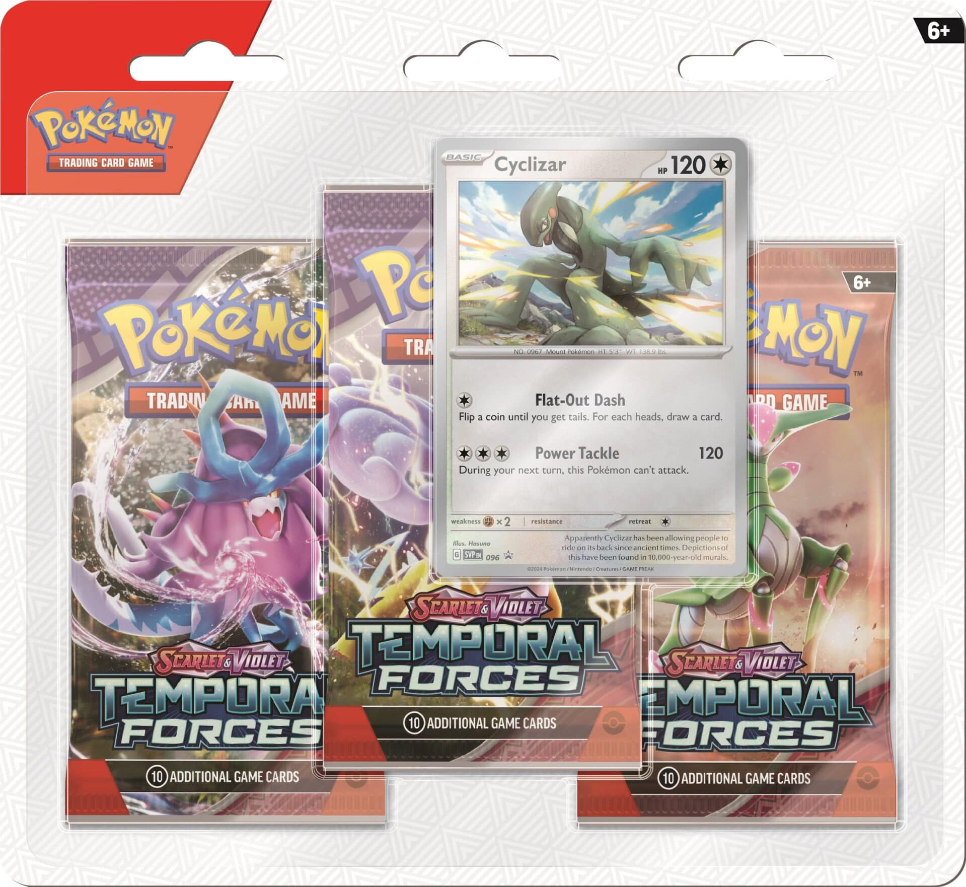 Pokemon TCG: Temporal Forces - 3-pack - Cyclizar