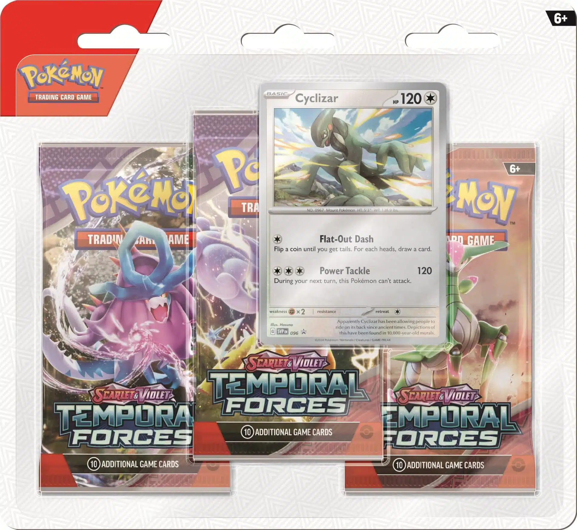 Pokemon TCG: Temporal Forces - 3-pack - Cyclizar