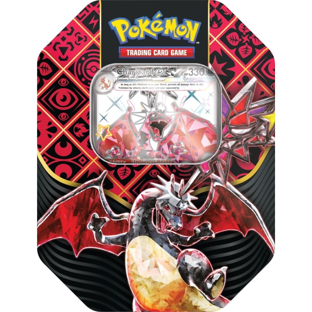 Paldean Fates Tin - Tera Charizard