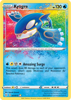 Shining Fates - 021/072 - Kyogre (Amazing)