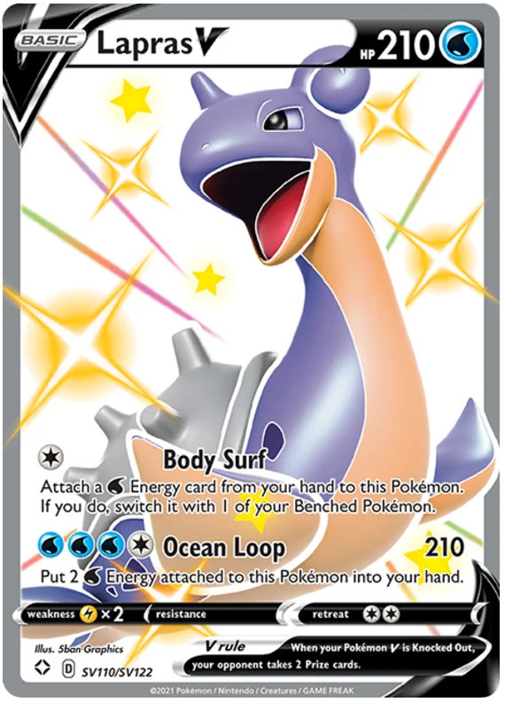 Shining Fates - SV110/SV122 - Lapras V