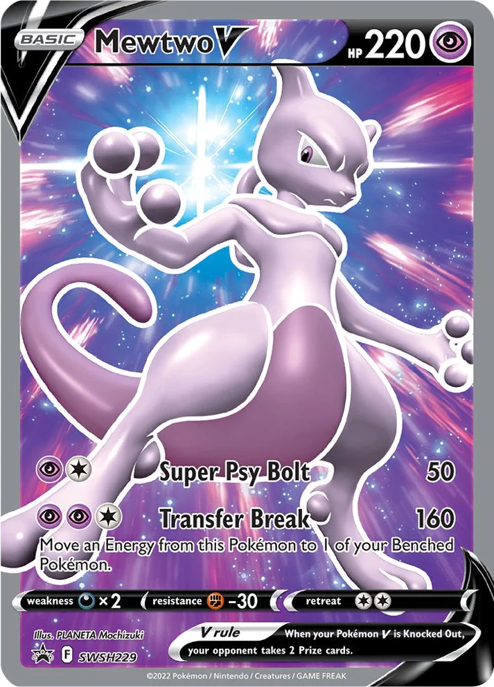 Sword & Shield Promos - SWSH229 - Mewtwo V