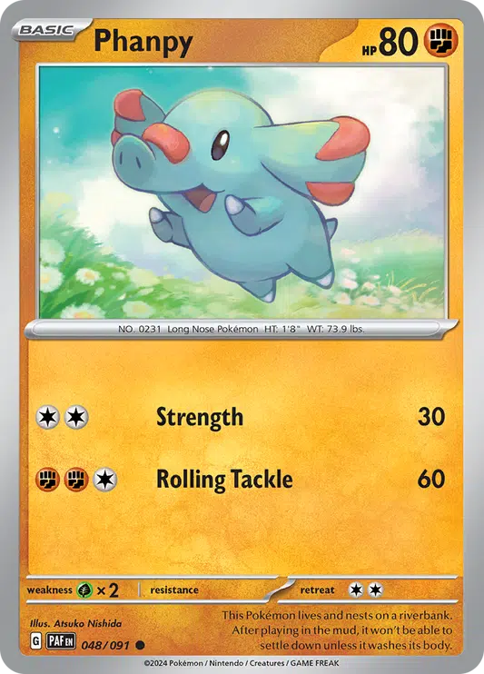 Paldean Fates - 048/091 - Phanpy Paldean Fates - 048/091 - Phanpy