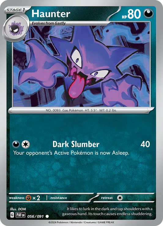 Paldean Fates - 056/091 - Haunter Paldean Fates - 056/091 - Haunter