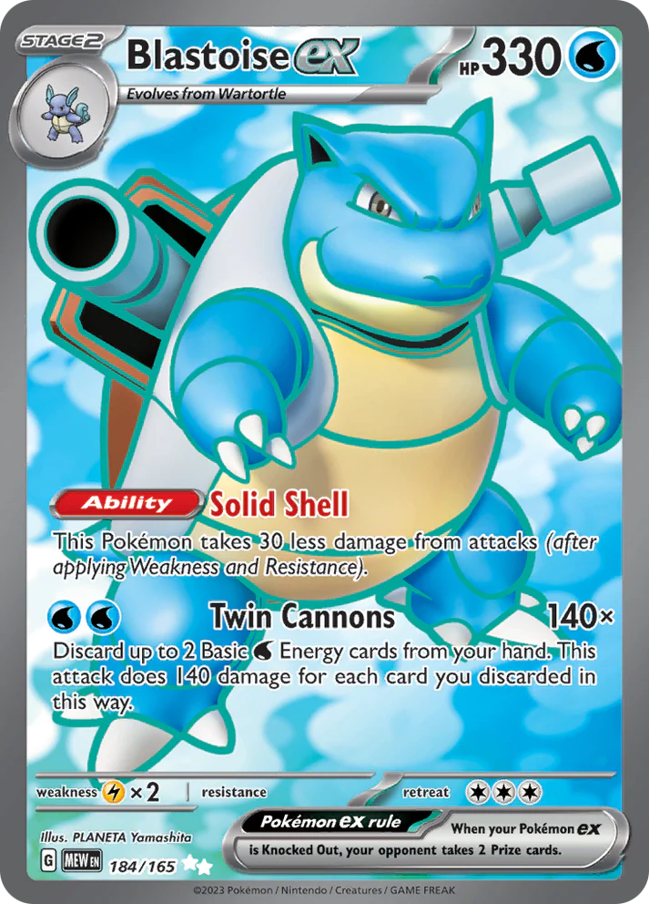 151 - 184/165 - Blastoise ex