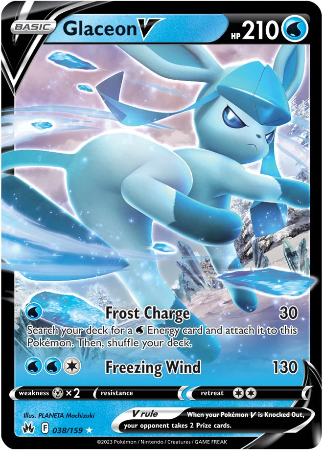 Crown Zenith - 038/159 - Glaceon V