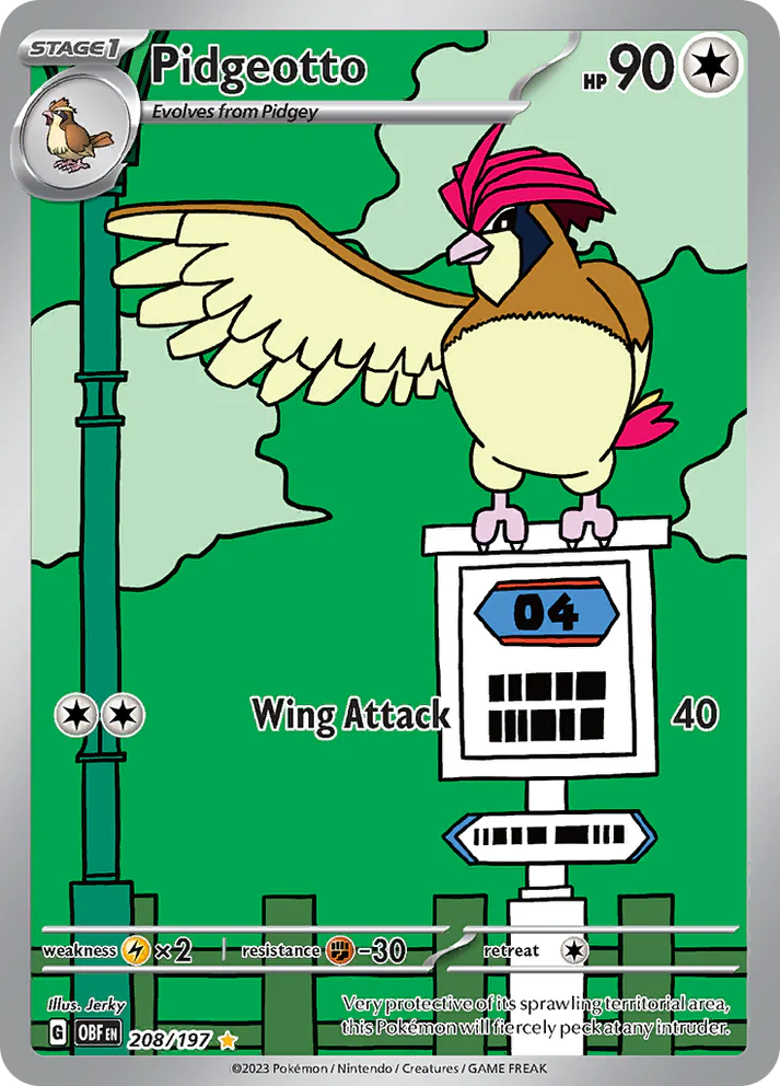 Obsidian Flames - 208/197 - Pidgeotto