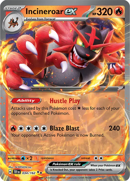 Temporal Forces - 034/162 - Incineroar ex Temporal Forces - 034/162 - Incineroar ex