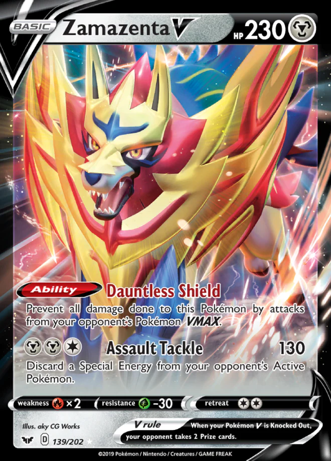 Sword & Shield - 139/202 - Zamazenta V