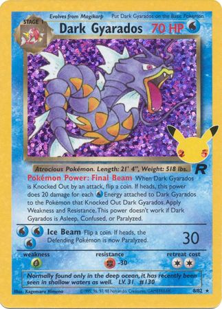 Celebrations Classic - 8/82 - Dark Gyarados - Holo