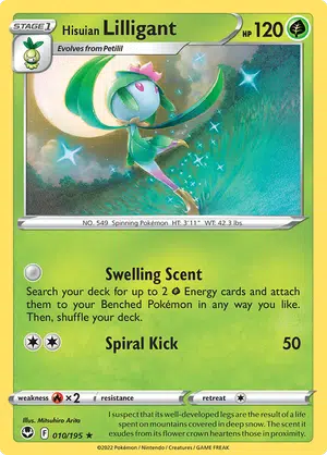 Silver Tempest - 010/195 - Hisuian Lilligant