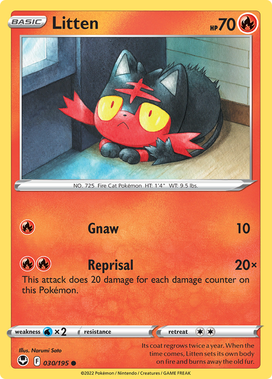 Silver Tempest - 030/195 - Litten