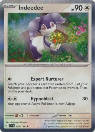 Scarlet & Violet - 153/198 - Indeedee (Holo)