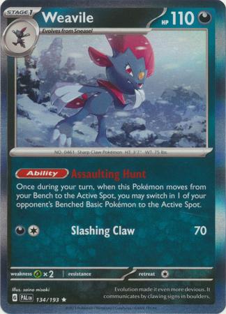 Paldea Evolved - 134/193 - Weavile (Holo)