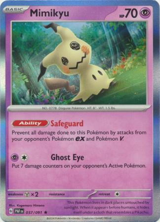 Paldean Fates - 037/091 - Mimikyu (Holo)