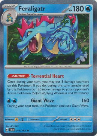 Temporal Forces - 041/162 - Feraligatr (Holo)
