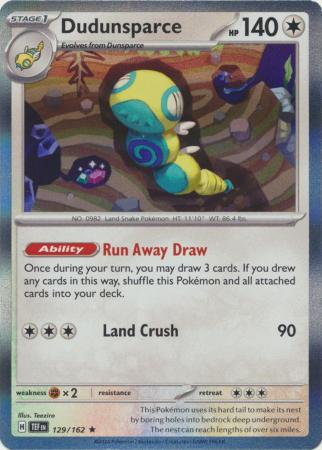 Temporal Forces - 129/162 - Dudunsparce (Holo)
