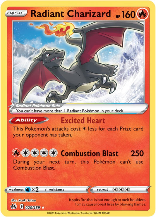 Crown Zenith - 020/159 - Radiant Charizard (Radiant Holo)