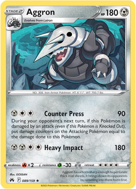 Crown Zenith - 089/159 - Aggron (Holo)