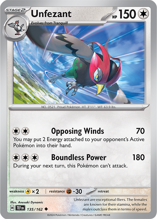 Temporal Forces - 135/162 - Unfezant