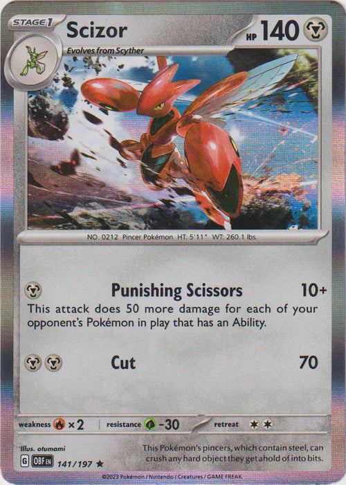 Obsidian Flames - 141/197 - Scizor (Holo)