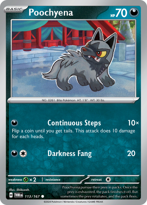 Twilight Masquerade - 113/167 - Poochyena