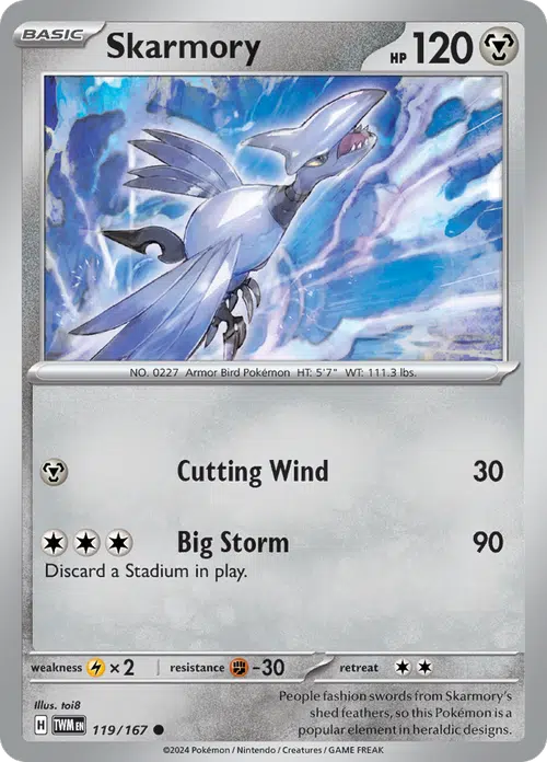 Twilight Masquerade - 119/167 - Skarmory Twilight Masquerade - 119/167 - Skarmory