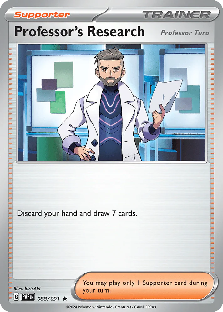 Paldean Fates - 088/091 - Professor's Research (Professor Turo)(Holo)