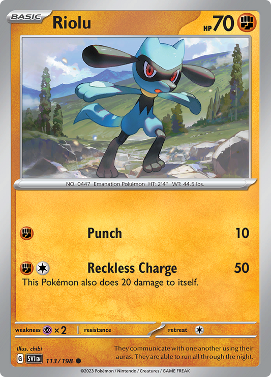 Scarlet & Violet - 113/198 - Riolu