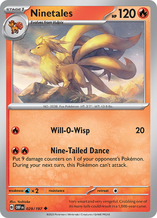 Obsidian Flames - 029/197 - Ninetales