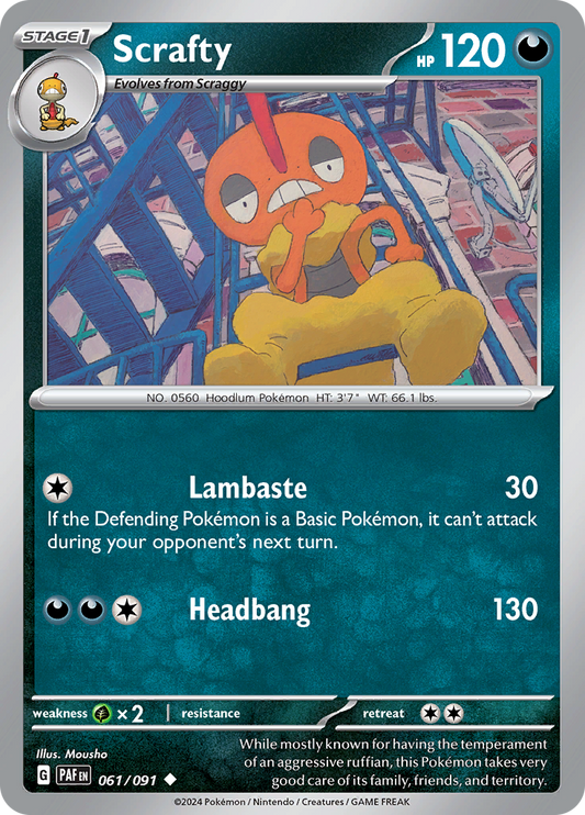 Paldean Fates - 061/091 - Scrafty