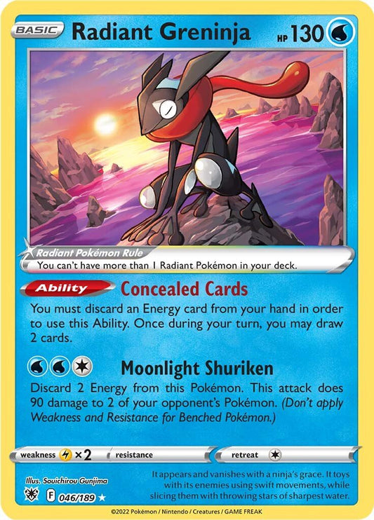 Astral Radiance - 046/189 - Radiant Greninja (Radiant Holo)