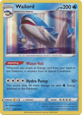 Vivid Voltage - 032/185 - Wailord (Holo)