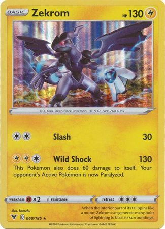 Karta Pokémon - Vivid Voltage - 060/185 - Zekrom (Holo)