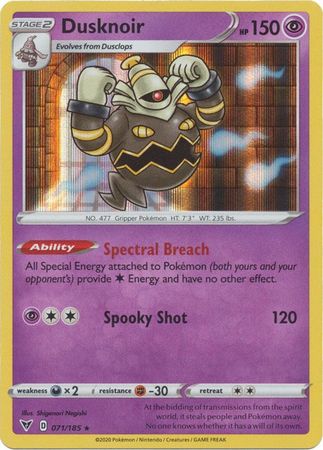 Vivid Voltage - 071/185 - Dusknoir (Holo)