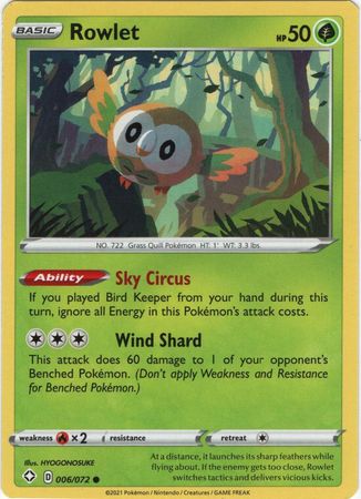 Shining Fates - 006/072 - Rowlet