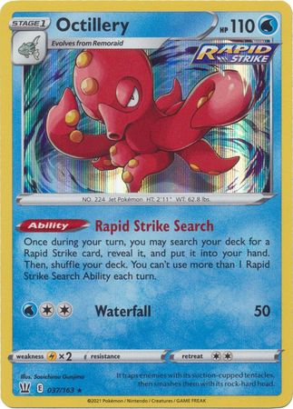 Karta Pokémon - Battle Styles - 037/163 - Octillery (Holo)