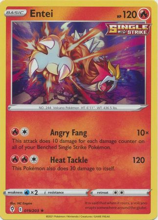 Evolving Skies - 019/203 - Entei (Holo)
